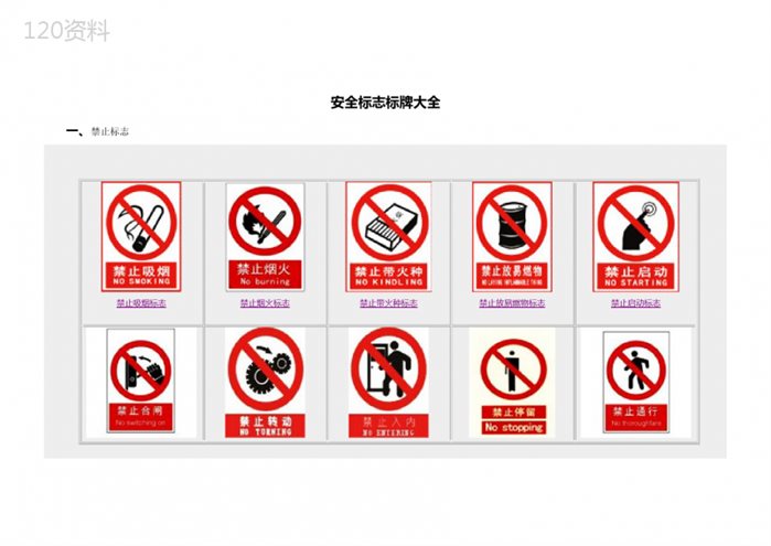 安全标志标牌大全(超全102页完整版)
