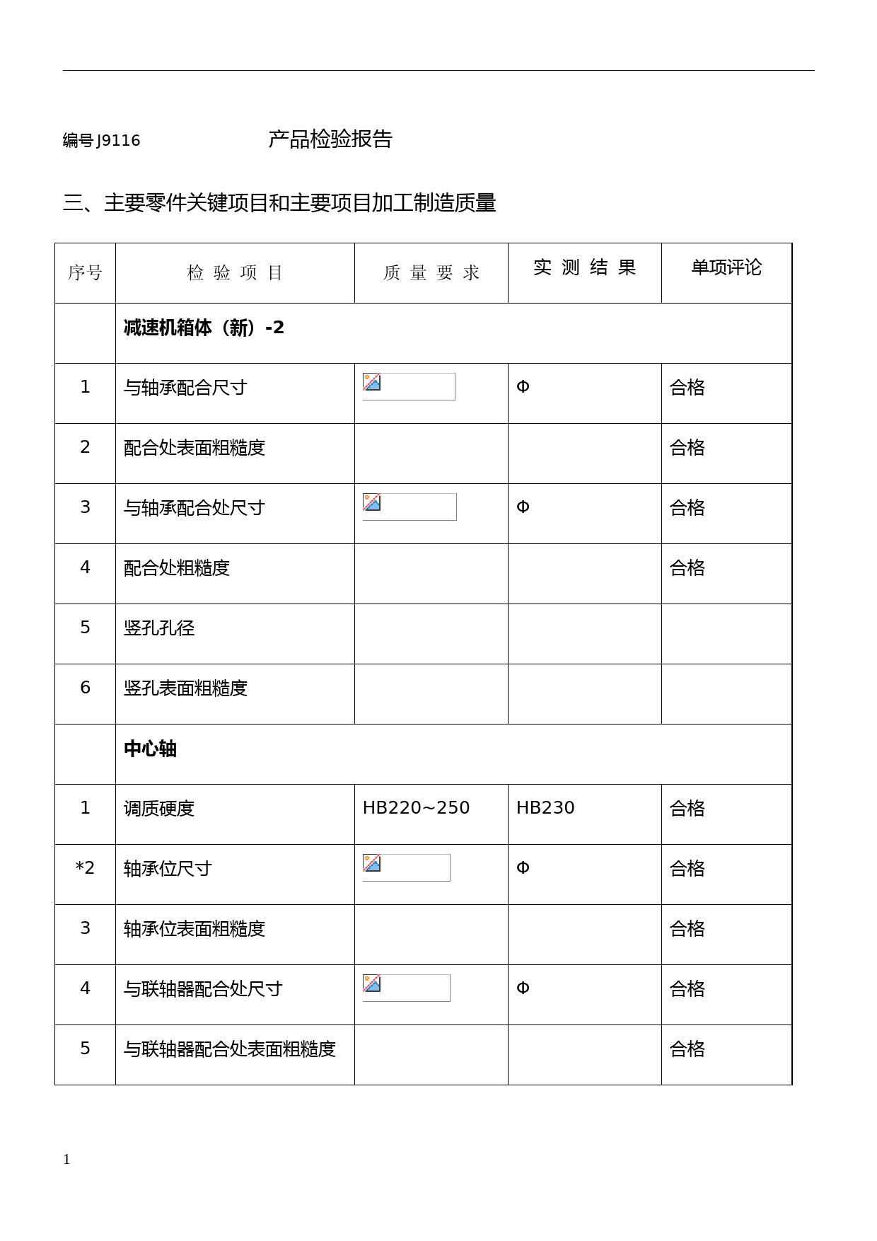 产品质量检验报告