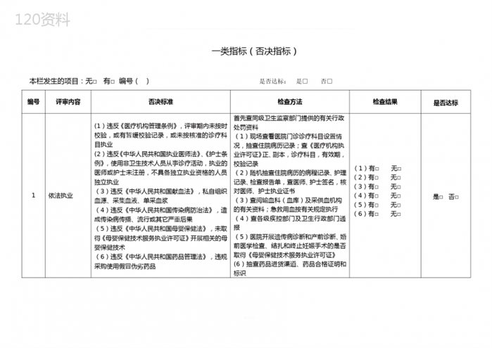 浙江省等级医院评审标准(印刷版)