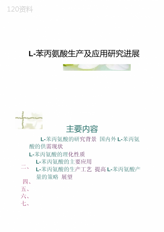 L-苯丙氨酸生产及应用研究进展.