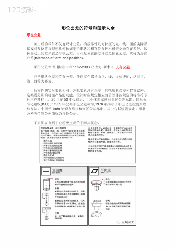 形位公差的符号和图示大全