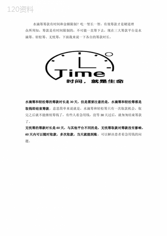 水滴筹筹款有时间和金额限制？吃一堑长一智-有效筹款才是硬道理