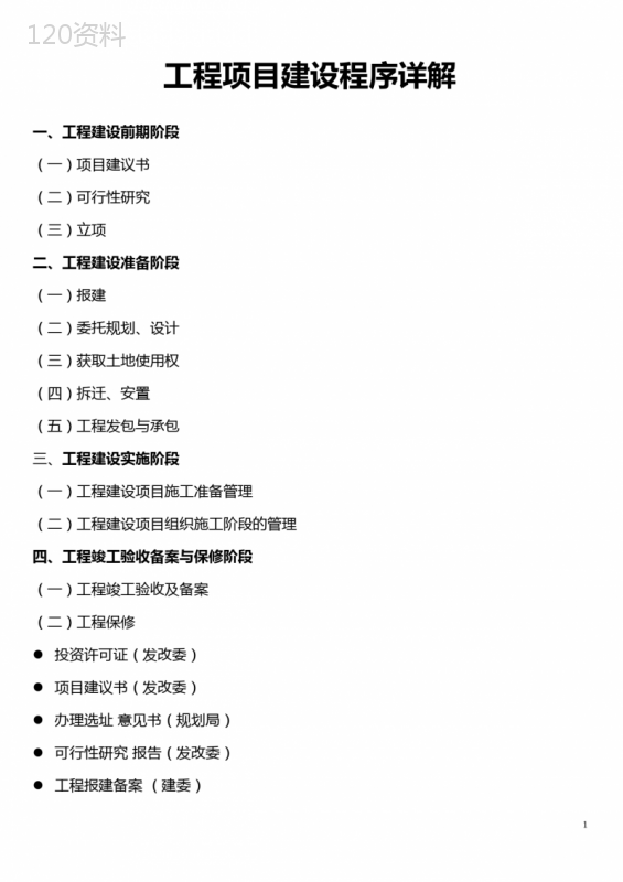 工程项目建设程序详解(史上最全)