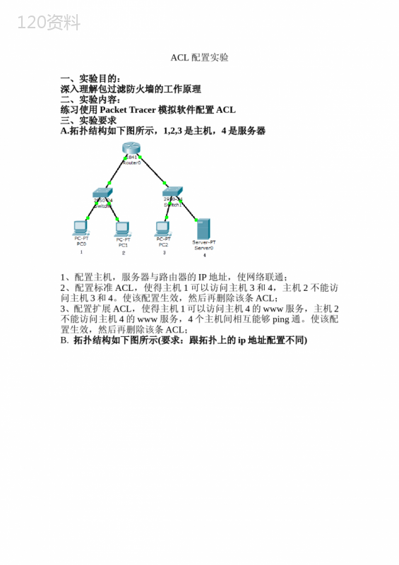 ACL配置实验