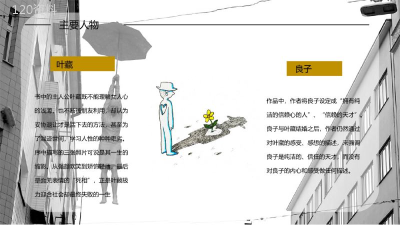 教育教学《人间失格》小说阅读简介艺术特色分析教师备课课件PPT模板.pptx