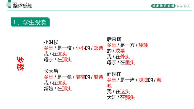 《乡愁》人教版九年级上册语文PPT课件.pptx