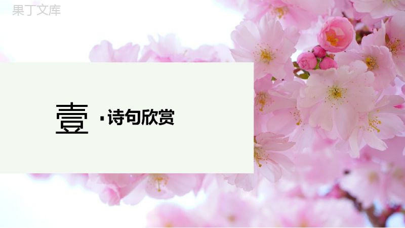 粉色小清新桃花背景《赠别二首·其一》诗词欣赏PPT课件.pptx