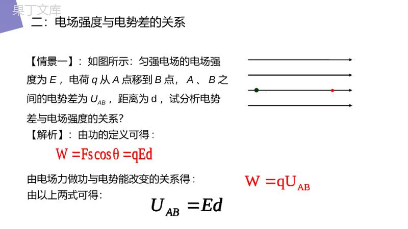 《电势差与电场强度的关系》人教版高二物理选修3-1PPT课件.pptx