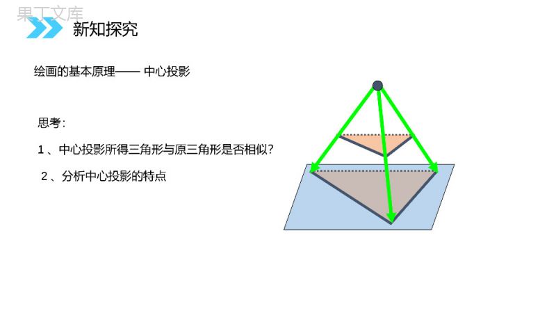 《中心投影与平行投影》人教版高中数学必修二PPT课件（第1.2.1课时）.pptx