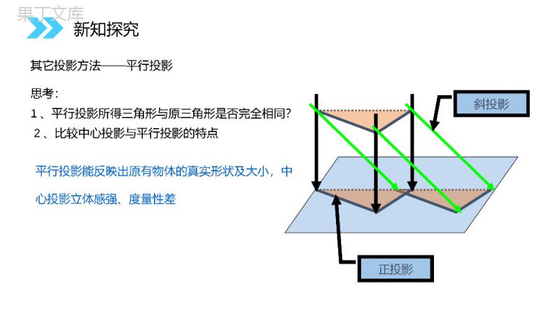 《中心投影与平行投影》人教版高中数学必修二PPT课件（第1.2.1课时）.pptx