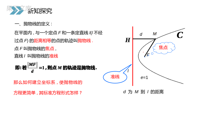 《抛物线及其标准方程》人教版高中数学选修2-1PPT课件（第2.4.1课时）.pptx