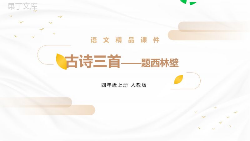 《题西林壁》人教版四年级上册语文精品PPT课件.pptx