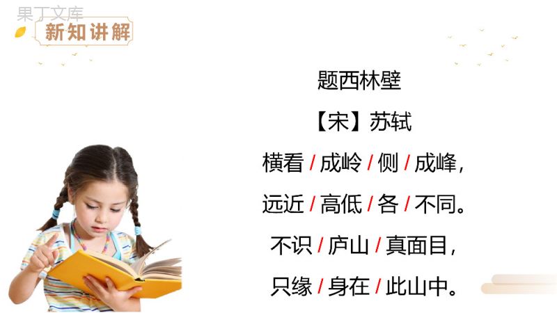 《题西林壁》人教版四年级上册语文精品PPT课件.pptx