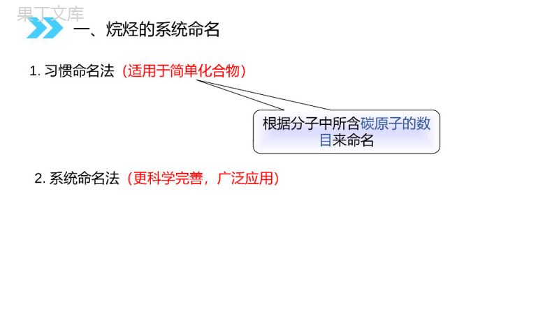 《有机化合物的命名》人教版高二化学选修五PPT课件（第1.3课时）.pptx