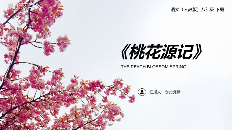 《桃花源记》人教版八年级下册语文PPT课件.pptx