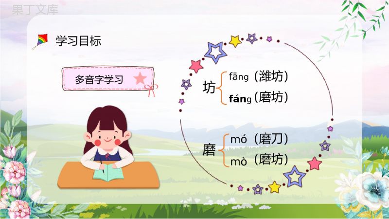 《风筝》人教部编版小学三年级语文上册教师教案设计教学方法设定PPT模板.pptx