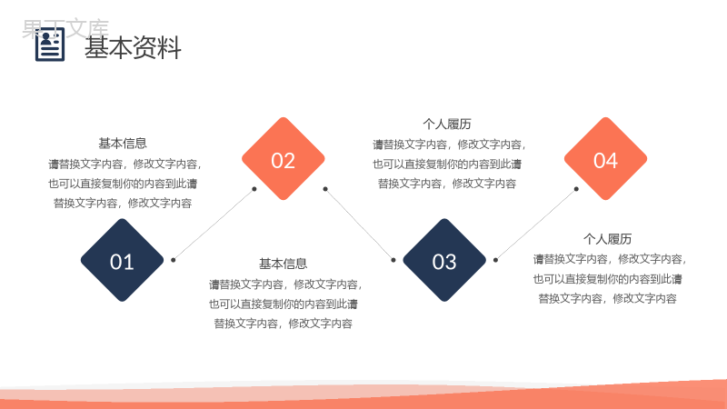 黑色商务风格大学生或教师个人求职简历自我评价报告样本范文PPT模板.pptx