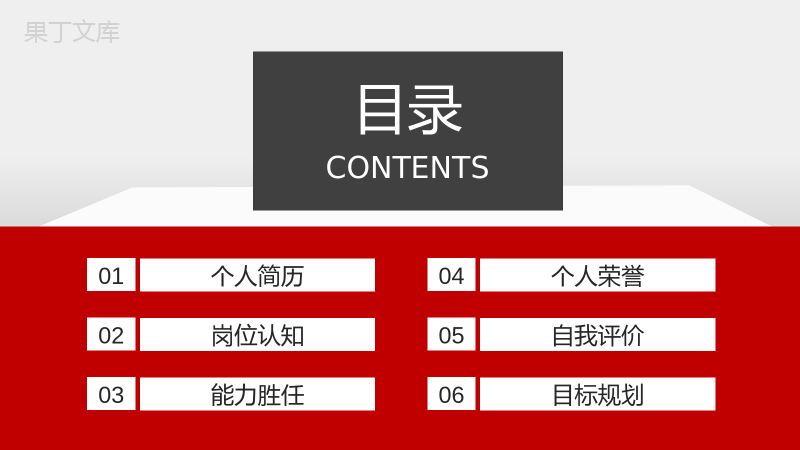 企业高管求职竞聘个人简历能力胜任岗位认知目标规划PPT模板.pptx