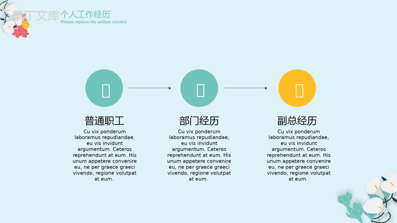 清新文艺简约个人竞聘简历PPT模板.pptx