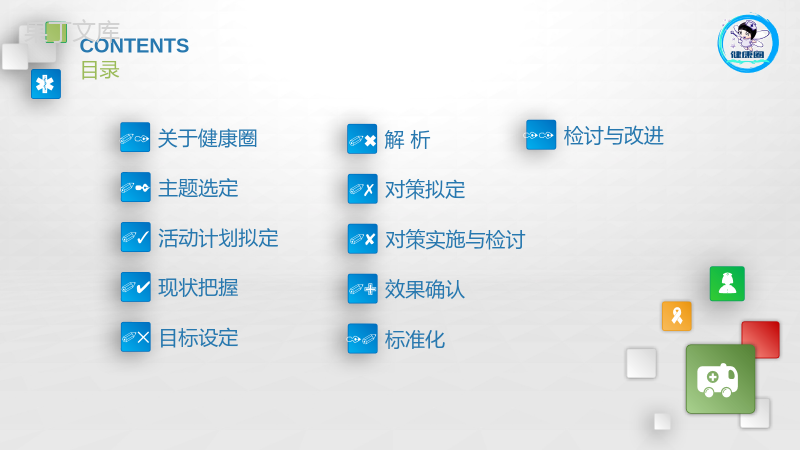 简约微立体大气专业医学医药品管圈主题汇报PPT模板.pptx