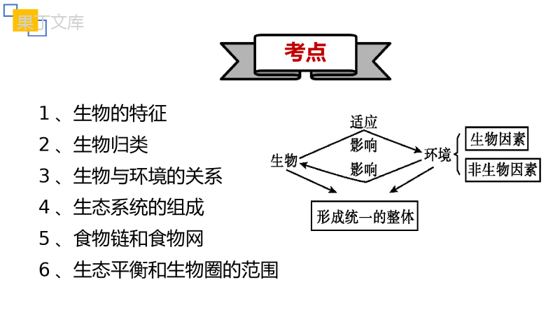 专题01-生物和生物圈(课件)2023年中考生物复习