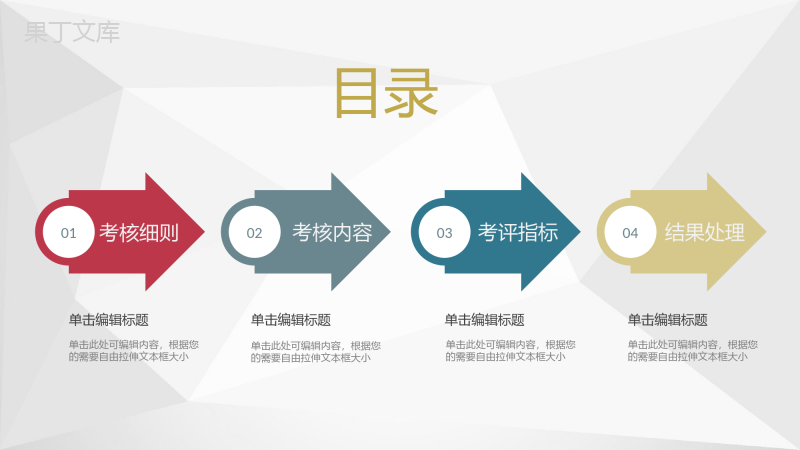 企业集团职员工作绩效管理部门绩效考核方法PPT模板