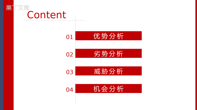 公司员工SWOT分析总结个人自我分析方法PPT模板