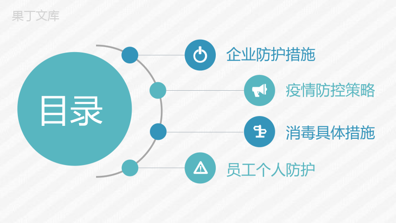 单位疫情防控新冠肺炎疫情防控措施总结PPT模板