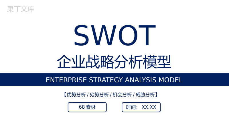 大学生个人职业定位SWOT分析汇报总结通用PPT模板