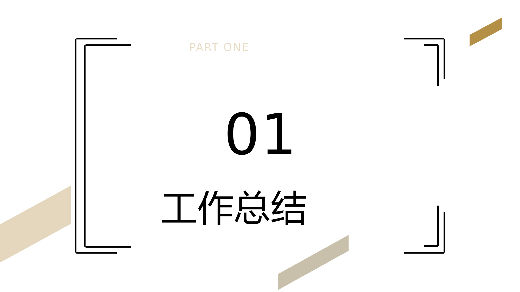 白色简约公司年度工作总结汇报PPT模板
