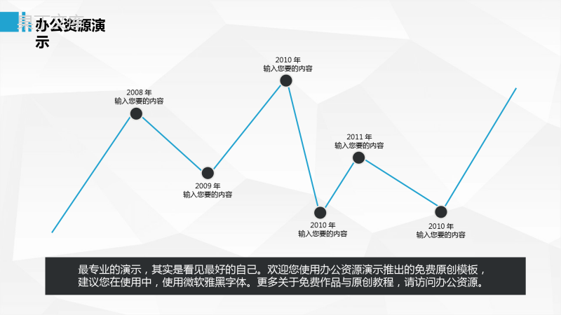 蓝色简洁大气商务通用年终总结汇报PPT模板