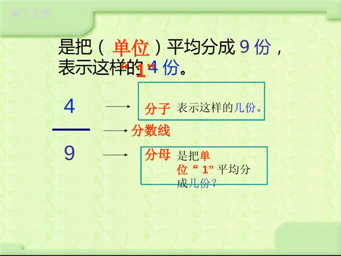 苏教版五年下《分数的意义》ppt课件