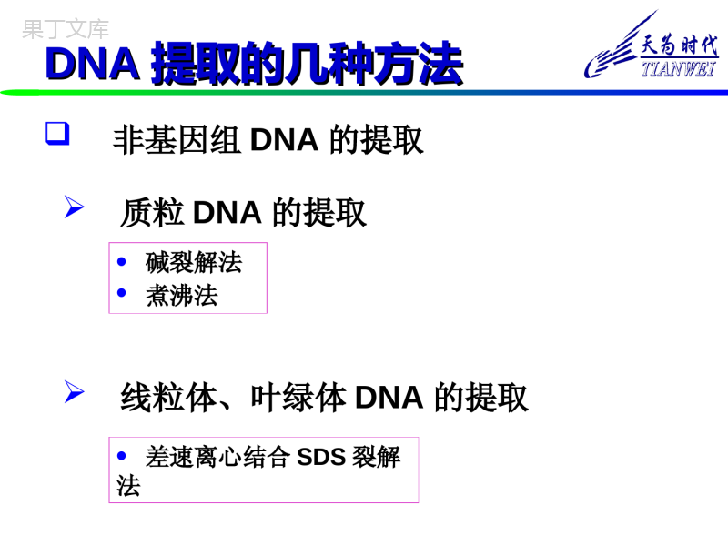 DNA提取原理和方法 (1)