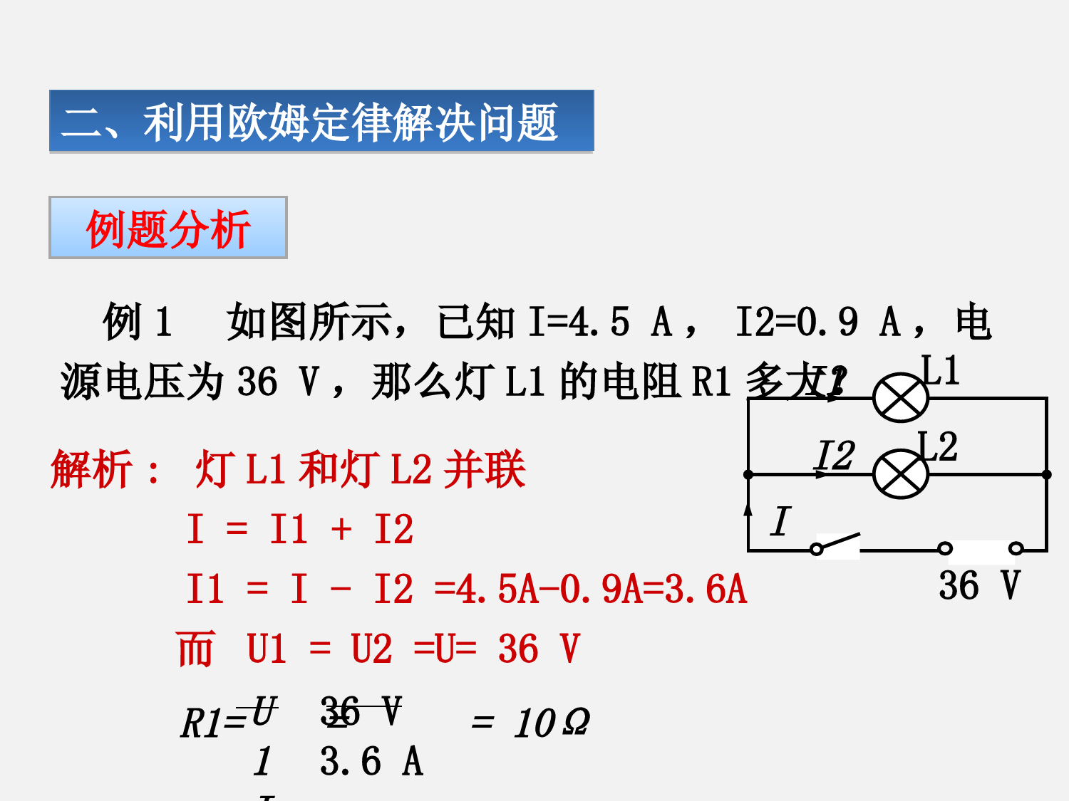 17.4欧姆定律在串、并联电路中的应用.ppt