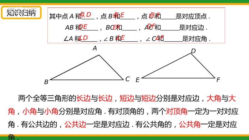 2021人教版初中数学八年级上期中复习-全等三角形-精品课件