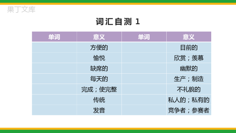 2021人教版初中英语九年级上期中复习精品课件