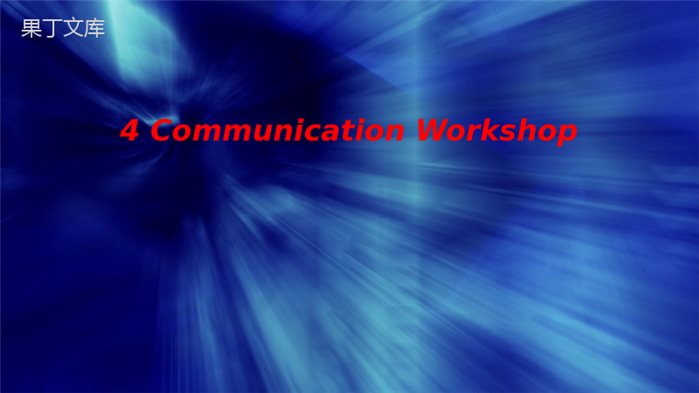 4CommunicationWorkshop