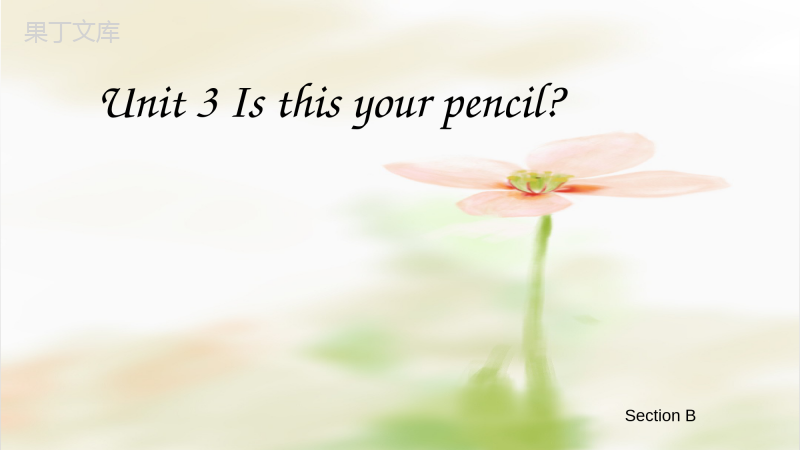 七年级英语上册-Unit3-Is-this-your-pencil-(section-B)