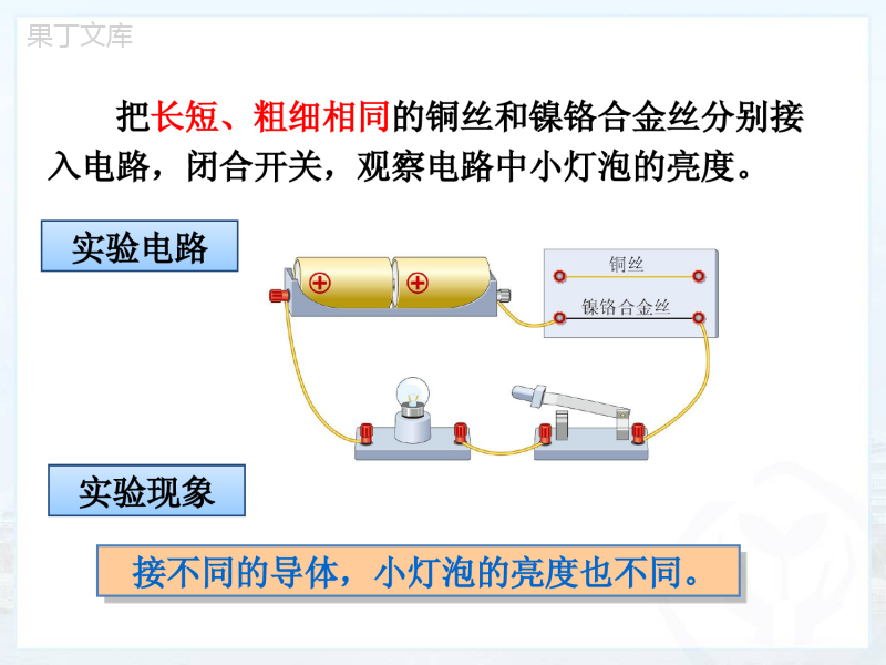 九年级物理第十六章电压和电阻第三节电阻ppt课件