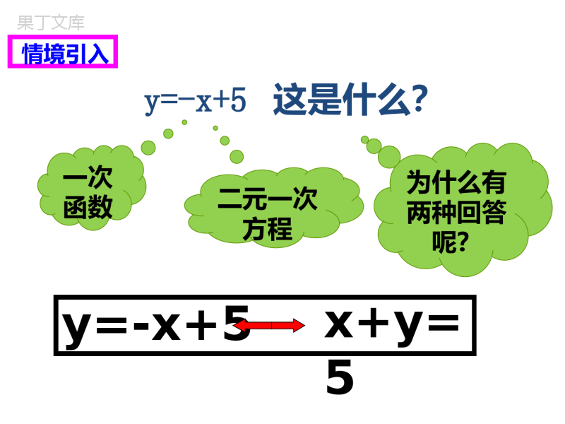 二元一次方程与一次函数
