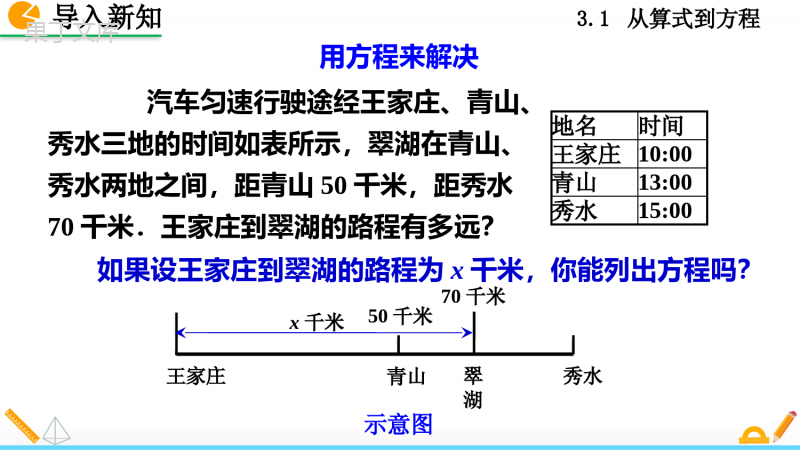 人教版七年级上册数学一元一次方程
