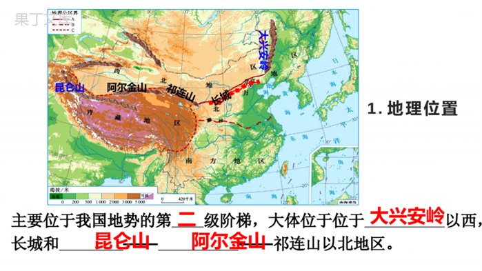 人教版地理八年级第八章西北地区第一节自然特征与农业(第一课时)