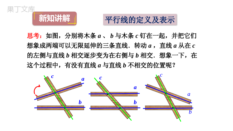 人教版数学七年级下册5.2.1平行线课件