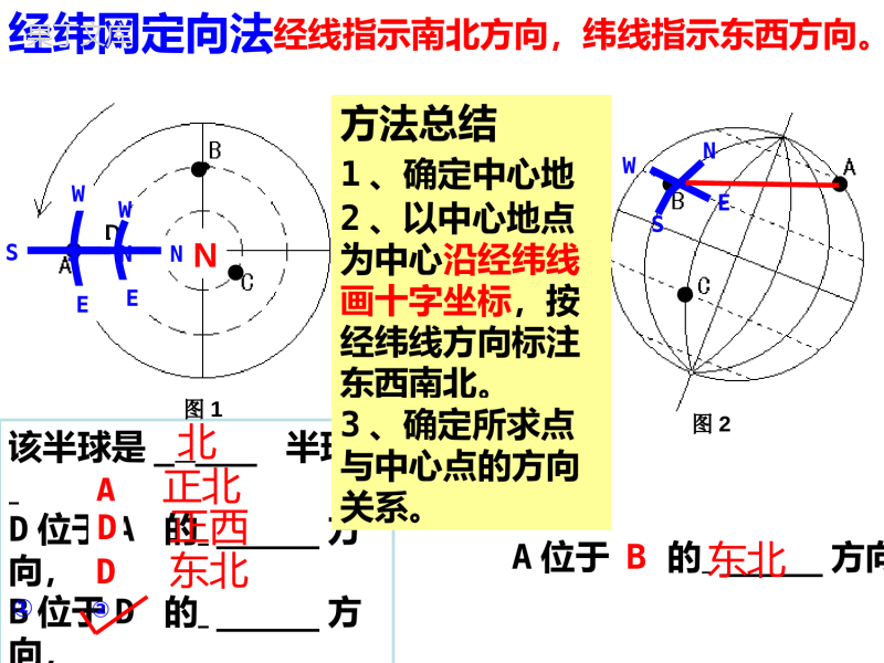 湘教版七年级上册第一章地图复习课件