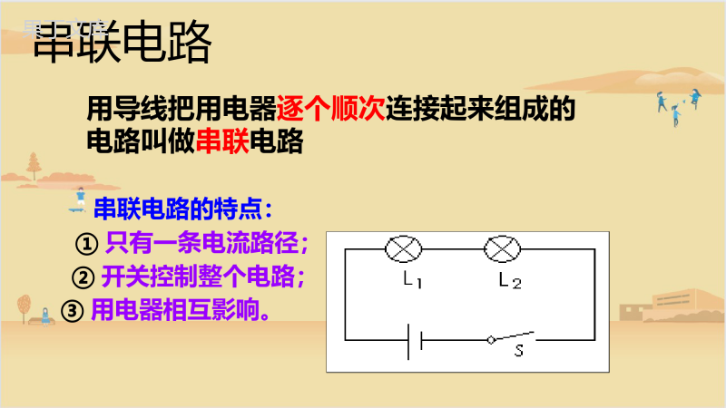 2022-2023学年沪教版(上海)物理九年级第一学期-串联电路-课件