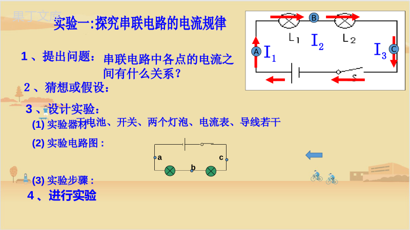 2022-2023学年沪教版(上海)物理九年级第一学期-串联电路-课件