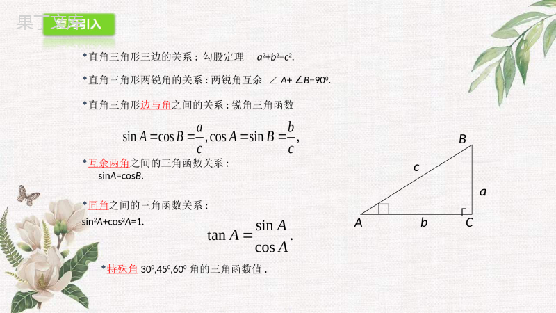2022年秋数学鲁教版(五四制)九年级上册--用计算器求锐角的三角函数值-课件