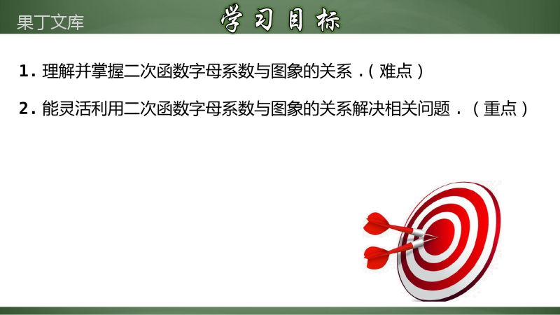 二次函数字母系数与图象的关系(课件)-2022-2023学年九年级数学上册同步精品课堂(人教版)