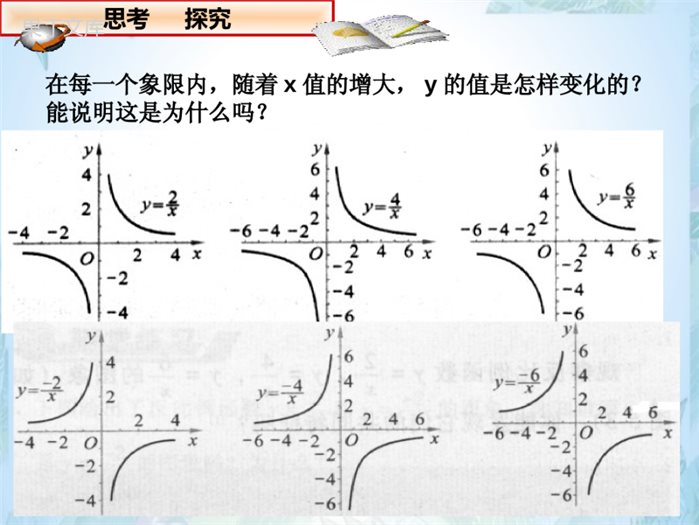 北师大版九年级上册-反比例函数的图象与性质(2)优质课件