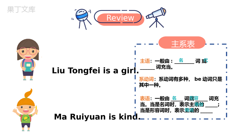 句子成分+(下)课件2022-2023学年人教版七年级英语上册+